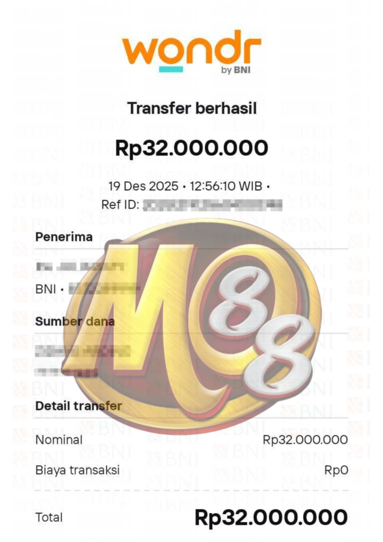 Bukti Pembayaran JP Meo88 16