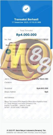 Bukti Pembayaran JP Meo88 15