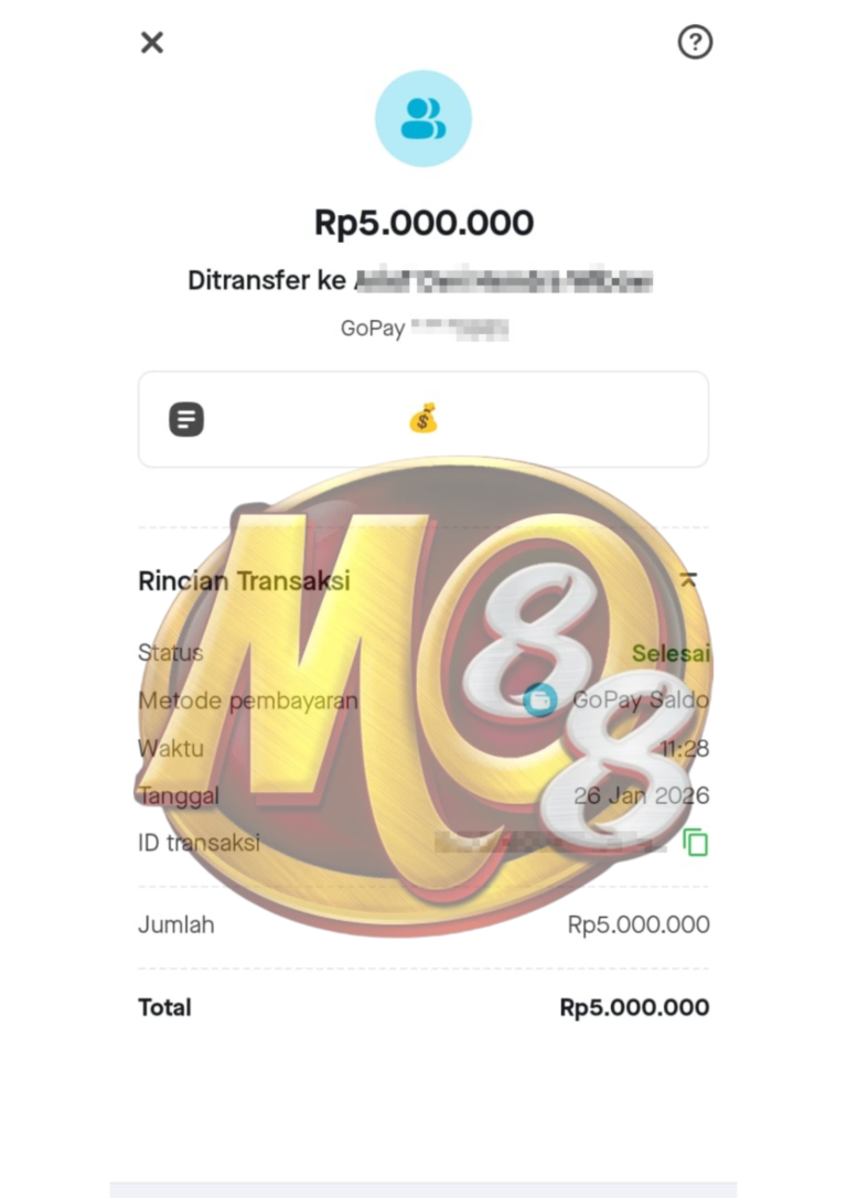 Bukti Pembayaran JP Meon88 20