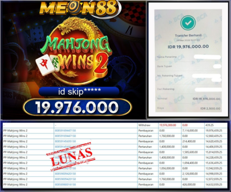 Bukti Pembayaran JP Meon88 27